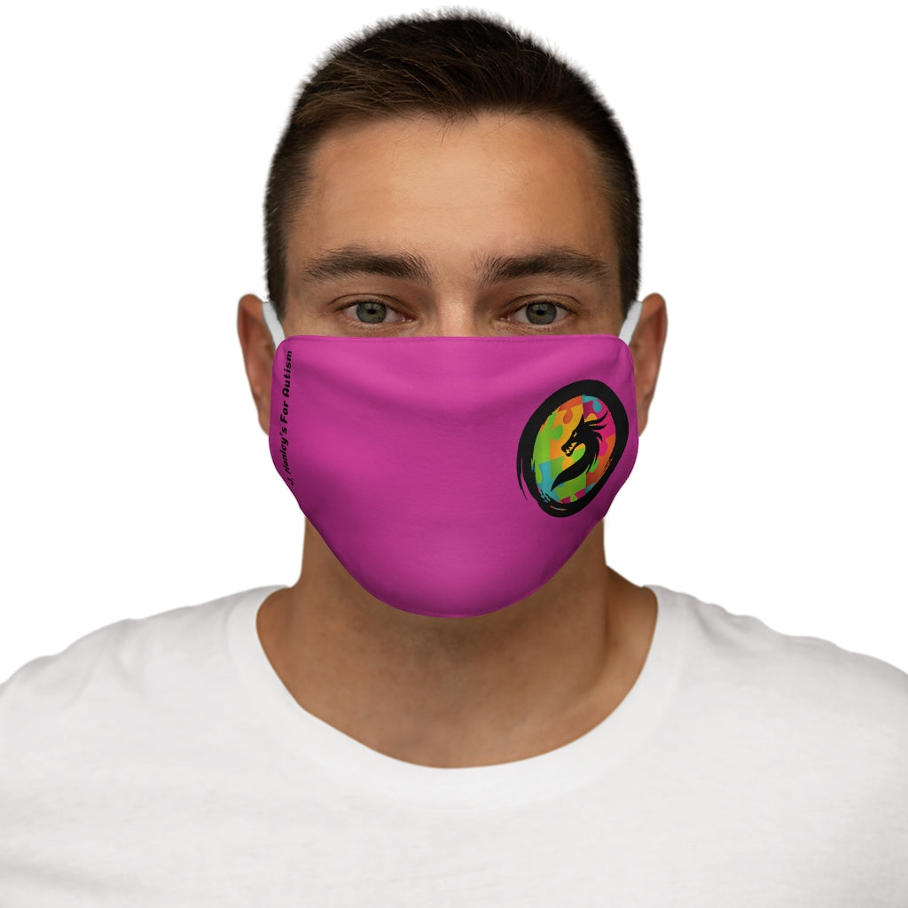 J. Hanley's For Autism Pink Polyester Face Mask
